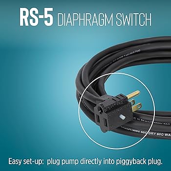 Little Giant RS 5 Diaphragm Switch - 18' Cord - Fastfreshmarket