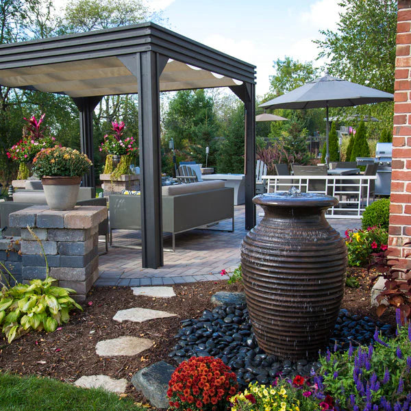 AQUASCAPE SMALL RIPPLED URN - Fastfreshmarket