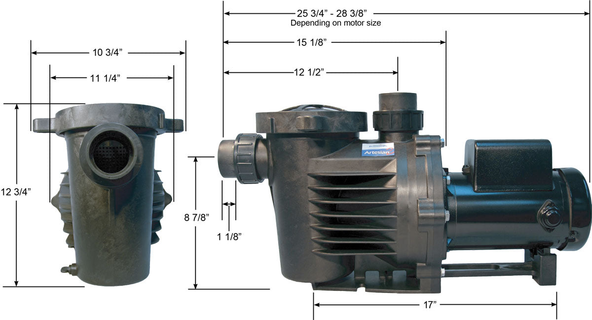 PerformancePro Artesian 2 5800 Self Priming Pump w/ 8' cord - Fastfreshmarket
