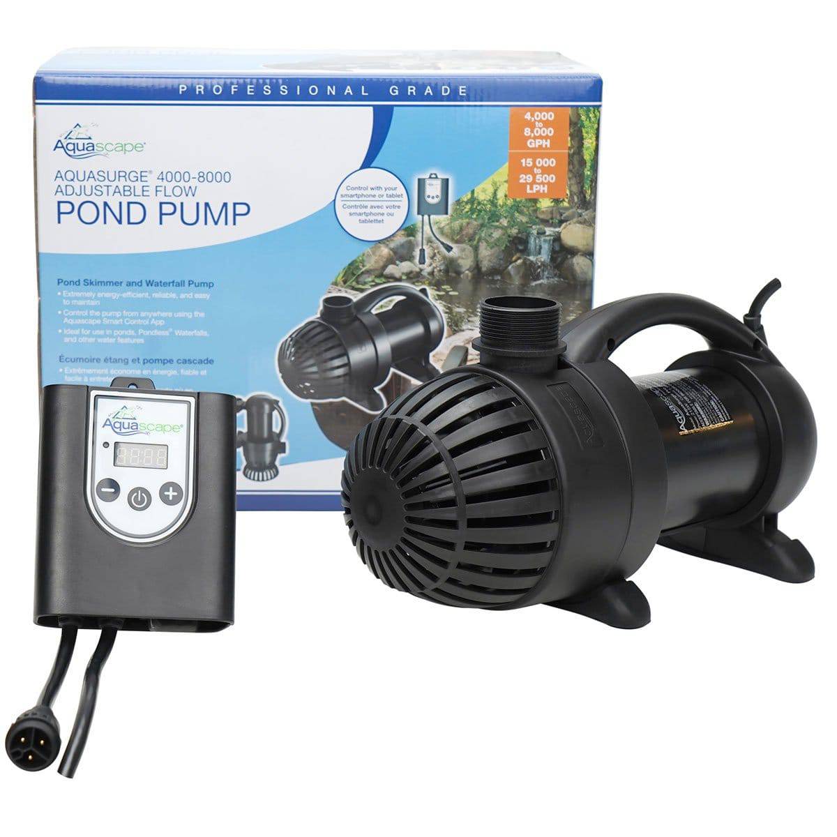 Aquascape AquaSurge PRO 2000-4000 Adjustable Flow Waterfall Pump - Fastfreshmarket
