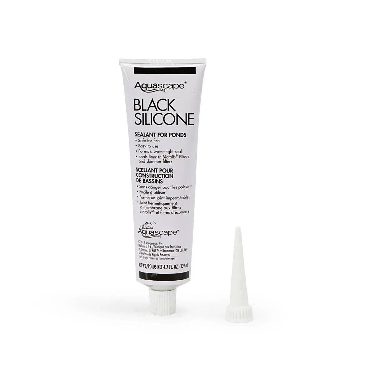 Aquascape Black Silicone Sealant - 4.7 oz Tube - Fastfreshmarket