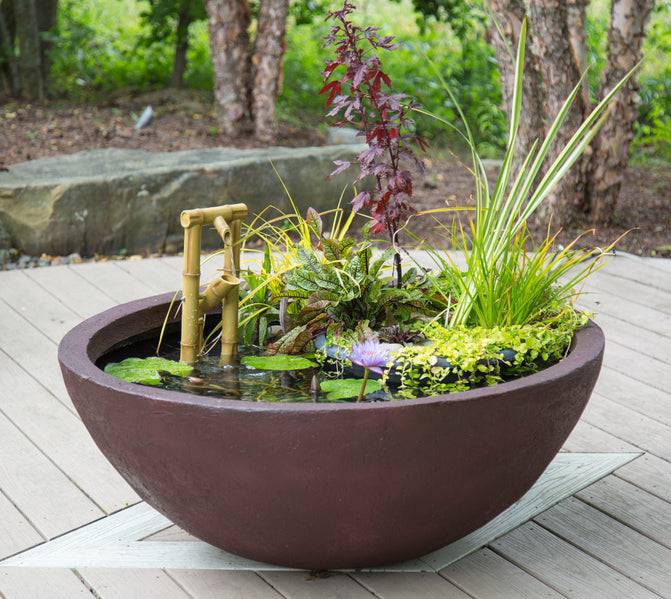 Aquascape Patio Pond - European Terra Cotta on Deck