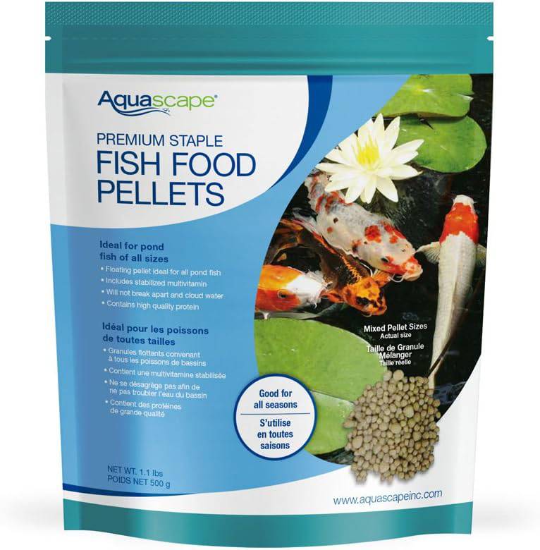 Aquascape Premium Staple Fish Food Pellets - Large Pellets - (1) 10 kg Bag