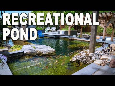 RECREATIONAL POND KIT - 9' X 20' - Complete with everything you need to build a beautiful recreation swim pond - Fastfreshmarket