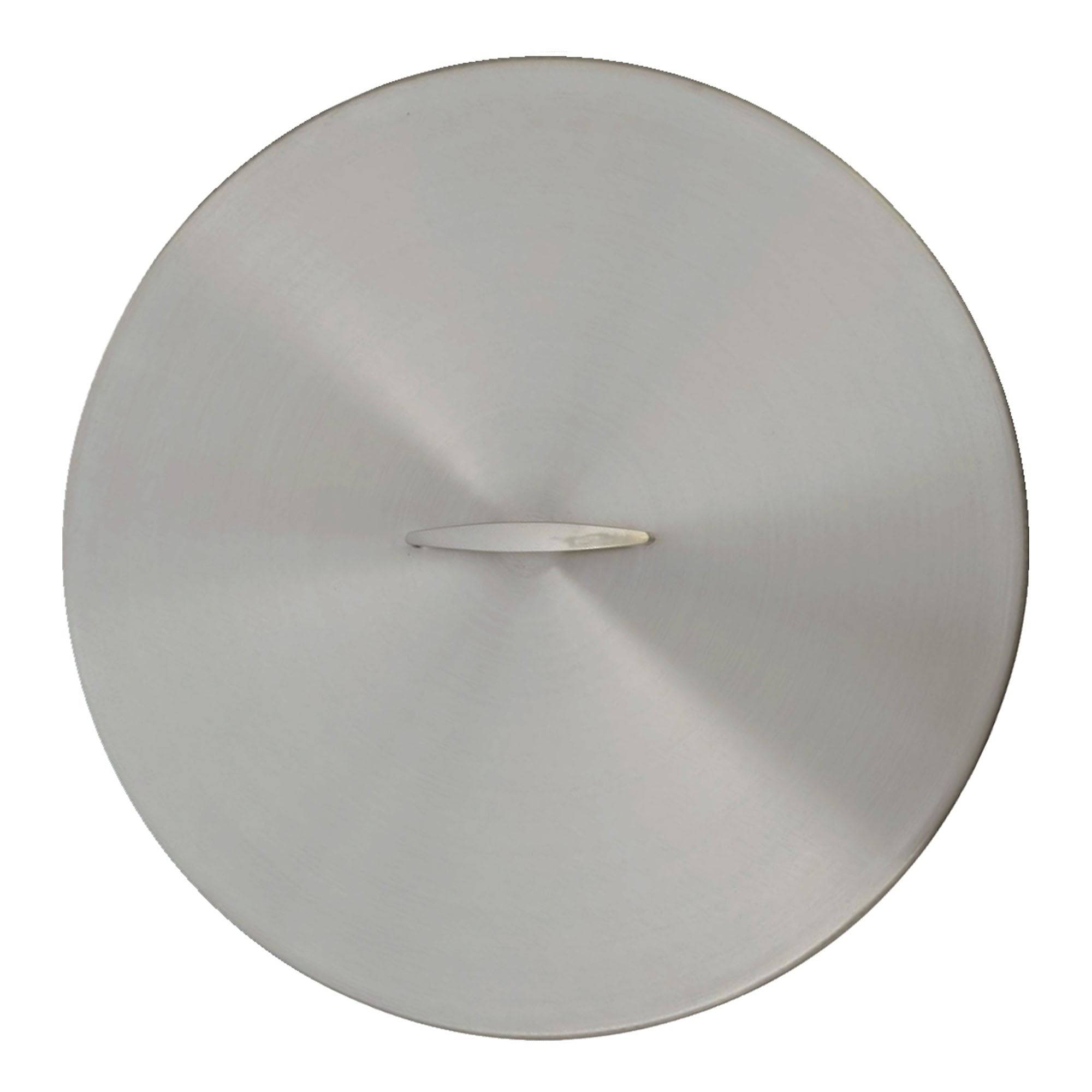 33" Round Stainless Steel Cover - Stainless Steel  Handle - Fastfreshmarket