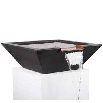 Top Fires - Maya Square Water Bowl - Concrete - Shipping Extra - Fastfreshmarket
